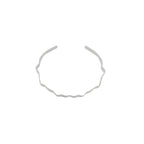 Alaya Manschettenarmband mit kleinen Wellen. Versilberung. Dänisches Kopenhagen