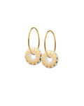 Creole Ohrringe von Bloom. Goldener Glanz. Vergoldetes Sterlingsilber. Scherning Copenhagen