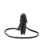 Crossbody mobiltaske Mara. Sort læder