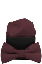 Moderne Fliege mit passendem Dekostoff. Rotwein. Verbindungsbinder