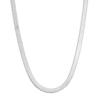 Joy Wasserfeste Schlangenhalskette. 4 mm. Halskette. Versilberung. Dänisches Kopenhagen