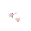 Spot Heart earrings. Light pink. Silver. Scherning Copenhagen