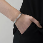 Theia Mini Dot Cuff bracelet. Silver plated. Danish Copenhagen